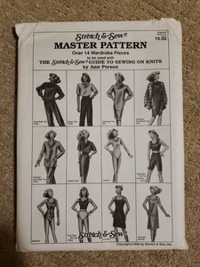 Stretch & Sew MASTER PATTERN 14 Wardrobe Pieces ©1994 Sewing Knits UNCUT 30-46 - Picture 1 of 7