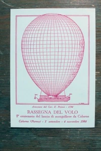 CARTOLINA COMMEMORATIVA 200 ANNNIVERSARIO LANCIO MONGOLFIERA 1984 (F131480) - Imagen 1 de 2