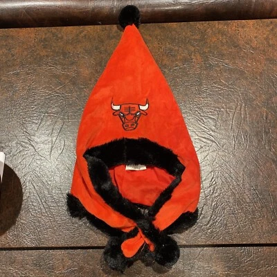 Chicago Bulls NBA Gorro Pom Rojo Negro Foto 1 de 4