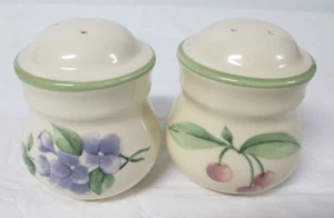 Pfaltzgraff Vintage "Garden Impressions" Garden Party Salt & Pepper Shakers - Picture 1 of 3