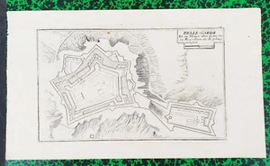 XVIII ème - Dépt 30 - Beau Plan de Bellegarde par G. Bodenehr 32x19 Editée 1720 - Imagen 1 de 1