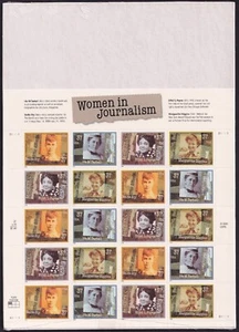 Scott #3668a (3665-68) Women In Journalism Sheet of 20 Stamps - Sealed White - Picture 1 of 3