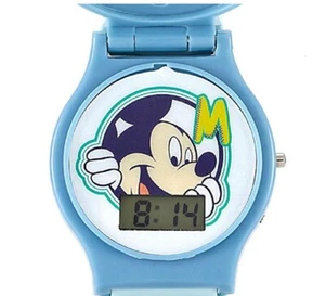 Disney Mickey Maus Uhr Kinder Austauschbar Kopf Blau Digital - Bild 1 von 5
