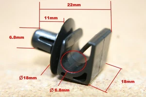 10 Brake Pipe Line Cable Holder Routing Clip Car Auto - Picture 1 of 2