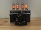 Vintage handmade table clock USSR Nixie indicator from SOKOL camera