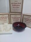 4 AVON 1876 Cape Cod 5" Dessert Berry Candy Bowl Deep Ruby Red Glass W/ Soaps 