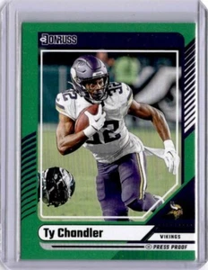 2024 Panini Donruss Press Proof Green Ty Chandler #248 Minnesota Vikings - Picture 1 of 2