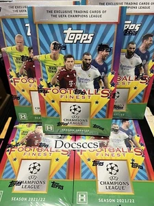 2021 22 Topps Football's Finest Flashbacks UEFA Champions League Online-Only Box - Picture 1 of 4