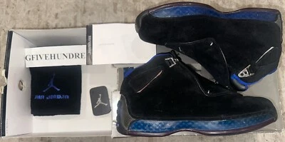RARO 2003 OG Jordan 18 XVIII Negro Gamuza Deporte Real EE. UU. Para hombres Talla 9 305869-041 Foto 1 de 4