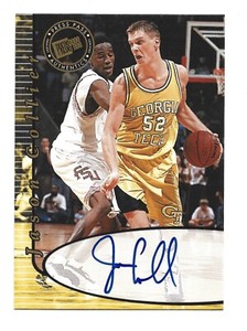 Jason Collier AUTOGRAPH RIP Georgia Tech Yellow Jackets 2000 Press Pass AUTO 