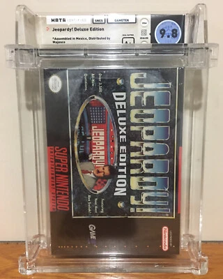 JEOPARDY SNES SEALED WATA 9.8 DEEP BADGE UPGRADED DELUXE EDITION A+ SEAL H-SEAM - Image 1 of 4