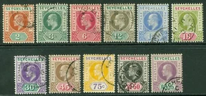 SG 46-56 Seychelles 1903. 2c-r2.25. Very fine used set of 11 CAT £225 - Picture 1 of 1