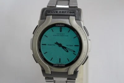 CASIO vintage DATA BANK WVA-200 Twincept silver watch - Image 1 of 4