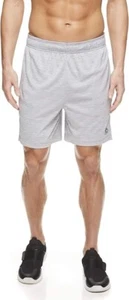 Reebok Men's Drawstring Shorts Sleet Heather Cruz 2.0 Size: L NWT (B4) - Picture 1 of 3
