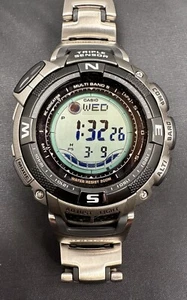 OROLOGIO CASIO PATHFINDER 1500T 3134 PAW IMPERMEABILE FONDELLO INOX - Foto 1 di 8