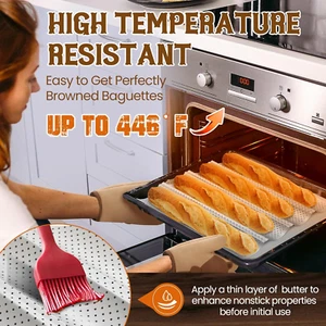 Baguette Bread Pan, Premium Nonstick Perforated Baguette Pan for French Bread... - Picture 1 of 1