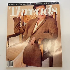 Threads Sewing back issue Magazines 1990 AUG/Sep #30 Machine-Sew TAUNTON'S - Picture 1 of 8