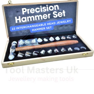 Precision Hammer Set Forming Hammer Nylon & Metal Faces 22 Interchangeable heads - Picture 1 of 9