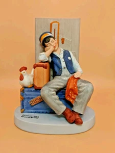 Norman Rockwell "Asleep On The Job", Figur, 1980, Vintage - Bild 1 von 7