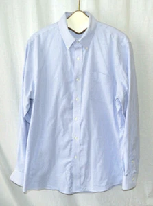 Ralph Lauren Slim Fit Herren Größe 17 1/2 37 Hemd blau weiß elegant gestreift gebraucht, in einwandfreiem Zustand  - Bild 1 von 3