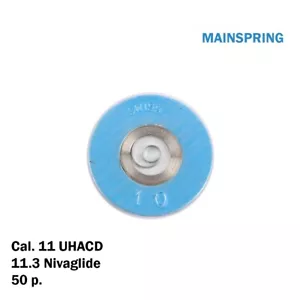 Molla principale per movimento manuale svizzero, taglia H1,10 mm, T0,15 mm, L360 mm, fabbricata in Svizzera. - Foto 1 di 7