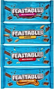 Feastables Chocolate Bar Mix Bundle - X1 Milk Chocolate, X1 Almond Milk Chocolat - Picture 1 of 12