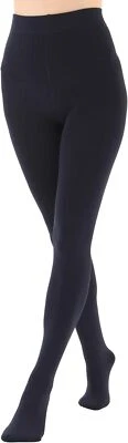 Women's Thermal Opaque Fleece Lined Tights 120 Denier for Winter Warmth - Image 1 of 4