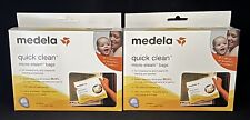 Lot Of 2 Medela Quick Clean Micro - Steam Bags, 5ct (10 Total) New!