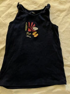 Gymboree Girls Sz. 8 " Summer Fun" Navy Tank Top. Cute, Great Quality - Picture 1 of 10