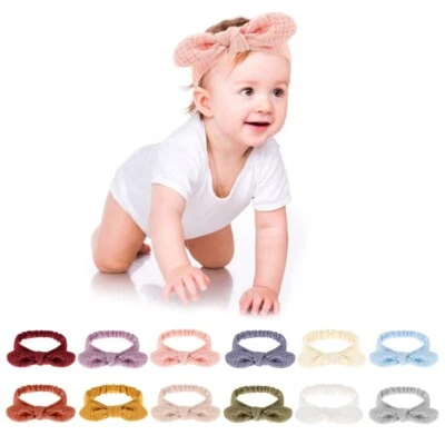 Baby Bows Headbands Boy Girls Unisex Headbands Spring Headwear Children - Image 1 of 4