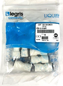 Legris Parker 6306 60 00WP2 Push-to-Connect Nylon Straight Union 3/8" Tube 10pcs - Picture 1 of 3