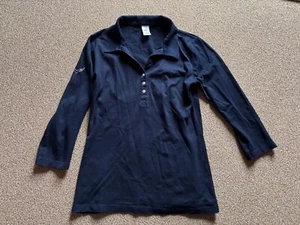 Shirt Poloshirt Bluse Gr. S Trigema Farbe Dunkelblau Baumwolle TOP - Bild 1 von 4