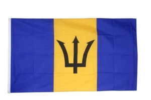 Barbados Hissflagge barbadische Fahnen Flaggen 60x90cm - Picture 1 of 1