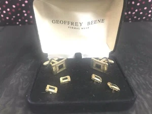 Formal Studs & Cufflinks box set By Geoffrey Beene NIB - Picture 1 of 4