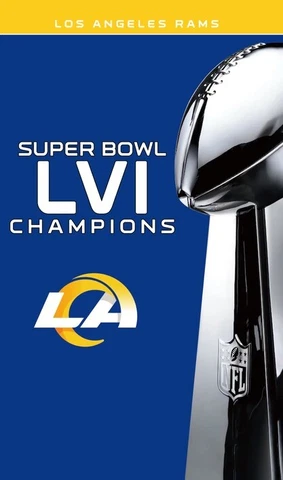 3 x 5 flag Los Angeles Rams Super Bowl LVI 56 Champions  2021 LA OBJ KUPP MVP Cover