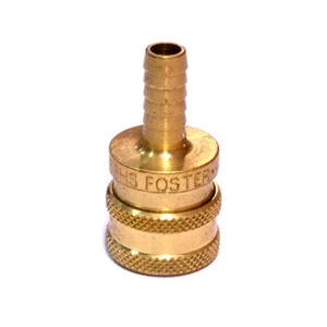 Foster 38HS Serie ST 3/8" x 3/8" Tubo Barra Ottone Raccordo Rapido Dritto Thru - Foto 1 di 3