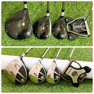 Taylormade Club Set 1W 5W 3H 5-9i Pw Aw Sw PT 12pc RH Graphite & Steel Stiff Men - Picture 1 of 8