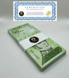 Venezuela 50 Digitali 2021 qty 100 UNC 50 milioni bolivar pacchetto completo nuovo USA - Foto 1 di 7