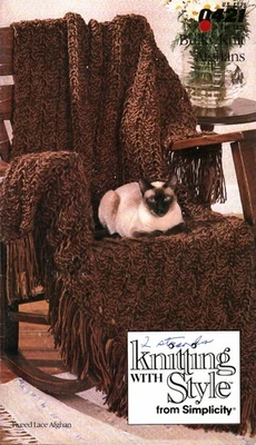 Bulky Knit Afghans Knitting With Style | Simplicity 0421 - Image 1 of 4