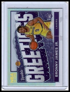 2024-25 Hoops Winter #6 Bronny James Jr. Rookie Greetings Holo - Picture 1 of 2