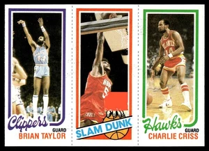 Taylor / Reid / Criss | 1980-81 Topps #22 / 221 / 256 | EX-NM - Picture 1 of 2