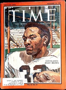 Time Magazine November 26, 1965 Jim Brown FRONT COVER ONLY - Picture 1 of 1