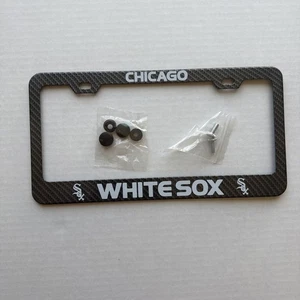 Chicago White Sox Baseball Black License Plate Frame Tag Holder - Picture 1 of 5