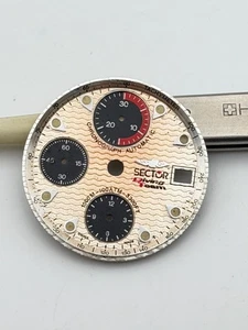 sector diving team 7750 29.5mm automatic chronograph dial quadrante - Imagen 1 de 2