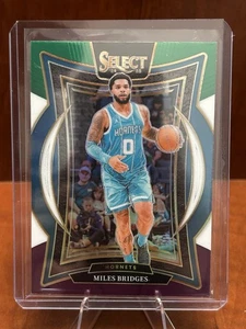 2024-25 Panini Select MILES BRIDGES Concourse Level GREEN PURPLE Prizm #8 - Picture 1 of 2