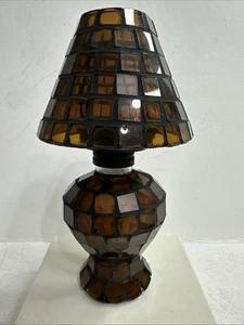 Candelabro de vidrio Tealight con pantalla de vidrio hermoso diseño 7 pulgadas - Imagen 1 de 9