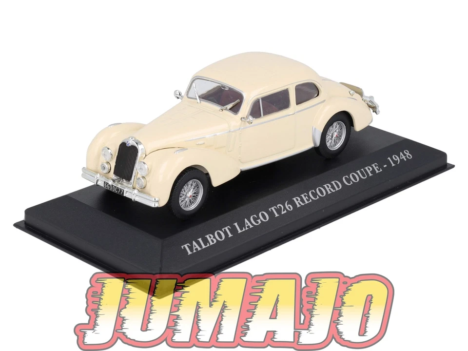 AUT17 Voiture 1/43 IXO Voitures d'autrefois TALBOT Lago T26 record coupé 1948 - Immagine 1 di 1