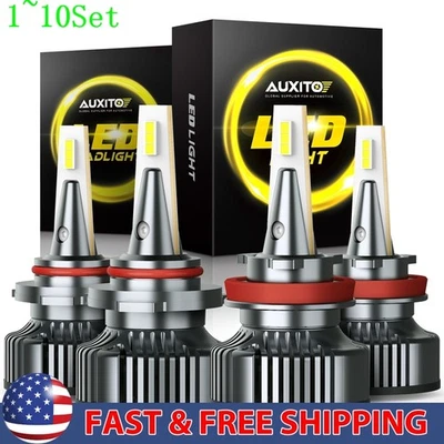 H11 9005 Lamps High LED Low CANBUS Headlight Beam for Ford F150 2015-21 1-10Set - Image 1 of 4