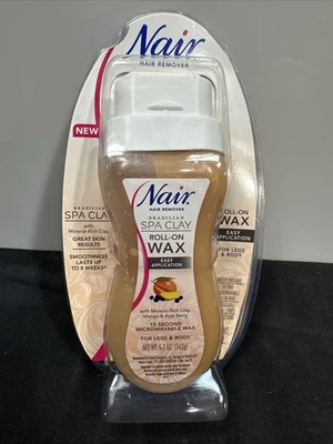 NUEVO Depilador Nair sellado cera enrollable para piernas y cuerpo mango y baya de acai Foto 1 de 4
