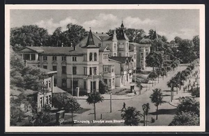 Zinnowitz, calle a la playa, postal - Imagen 1 de 2